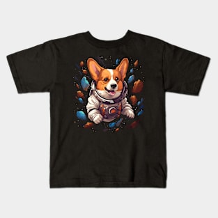 space corgi Kids T-Shirt